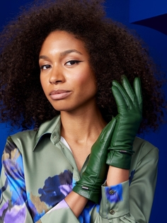 Перчатки женские Eleganzza IS934 зеленые р 7