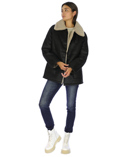 Дубленка женская A passion play SQ72680 черная L