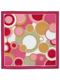 Платок женский Павловопосадская платочная мануфактура 1459 малиновый/розовый, 65х65 см