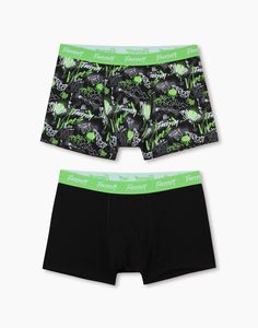 Комплект трусов мужских Gloria Jeans BUW003452 серый; черный XS (40-42), 2 шт.
