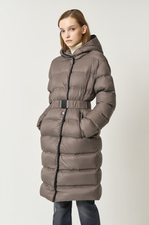 Пуховик-пальто женский Baon B0223517 коричневый XS