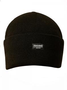 Шапка бини унисекс Цитрин GU003 чёрная, one size