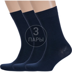 Комплект носков мужских Борисоглебский трикотаж 3-4С83 синих 25-27