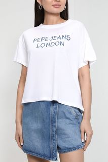 Футболка женская Pepe Jeans London PL505437 белая XL