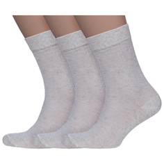 Комплект носков мужских НАШЕ 3-513С1 бежевых 25
