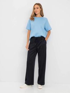Брюки Gerry Weber для женщин, 42, синий, 822189-44025-80890-42