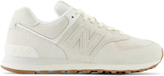 Кроссовки унисекс New Balance 574 белые 10.5 US