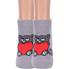 Комплект носков женских Hobby Line 2-Нжмпу2006 серых 36-39, 2 пары