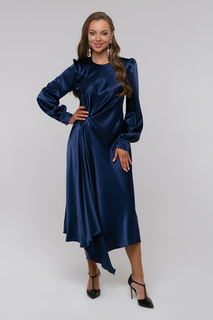Платье женское Петербургский Швейный Дом 1432-2 синее 52 RU