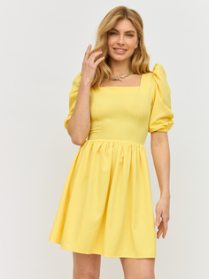 Платье женское Olya Stoff OS20133 желтое 44 RU