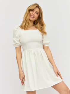 Платье женское Olya Stoff OS20133 белое 44 RU