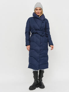 Пальто женское Olya Stoff OS40007 синее 46 RU