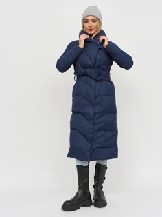 Пальто женское Olya Stoff OS40007 синее 44 RU