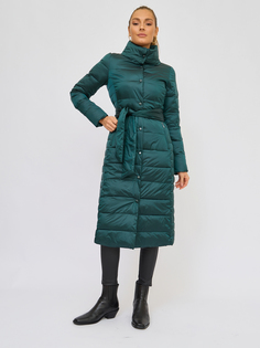 Пальто женское BrandStoff BS40005 зеленое 46 RU