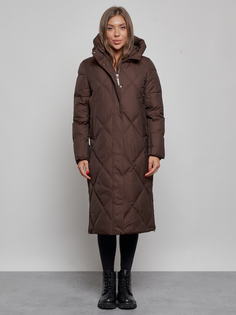 Пальто женское MTFORCE 52358 коричневое XXL