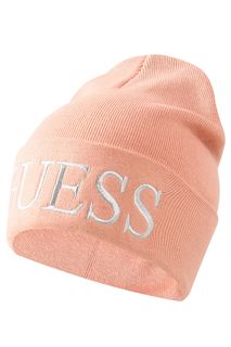 Шапка бини женская Guess AW8728 WOL01 розовая