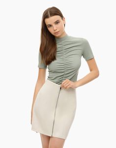 Юбка женская Gloria Jeans GSK017636 белая XXS (36-38)