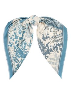Платок женский Eleganzza E16-8226 голубой, 120х120 см