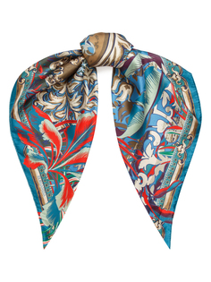 Платок женский Eleganzza E04-8228 хаки, 90х90 см