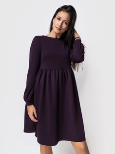 Платье женское AM One AM-7614/3 фиолетовое 52 RU