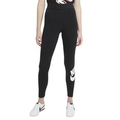 Леггинсы женские Nike W NSW ESSNTL GX HR LGGNG FTRA черные XS