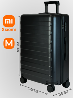 Чемодан унисекс Xiaomi Ninetygo 90 черный, 65х44х25 см