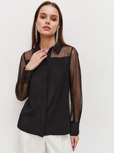 Блуза женская AM One 7939/0 черная 50 RU