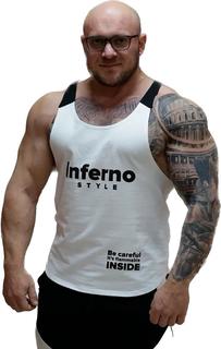 Майка мужская INFERNO style М-006-000 белая 3XL