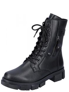 Ботинки женские Rieker 361006805 черные 39 RU
