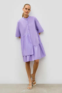Платье женское Baon B4523026 фиолетовое 2XL