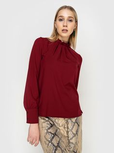 Блуза женская AM One АМ-7903/9 бордовая 42 RU