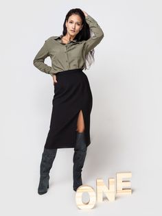 Юбка женская AM One 20054915834 черная 52 RU