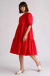 Платье женское Baon B451072 красное XXL