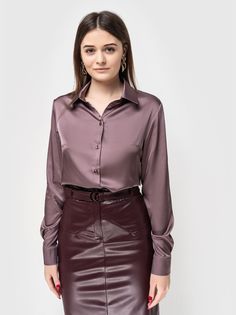 Блуза женская AM One 6021/3 фиолетовая 50 RU