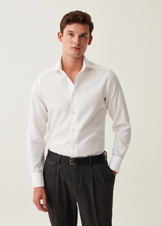 Рубашка OVS для мужчин, белая, размер 41, 1890890