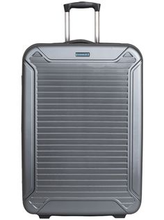 Чемодан унисекс FUSION FTS-1003 grey/blue, 76x49x30 см