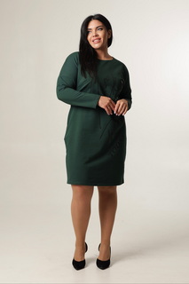 Платье женское Elenatex П-164 зеленое 56 RU