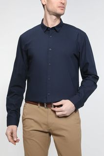 Рубашка мужская Esprit Casual 022EO2F318 синяя 2XL