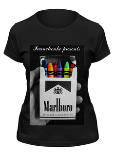 Футболка женская Printio Майка "ivanchenko presents" черная 2XL