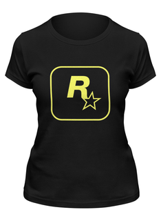Футболка женская Printio Rockstar staff t-shirt черная XL