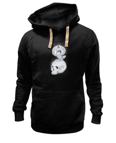 Толстовка унисекс Printio Fish scull / череп аквариум черная 3XL