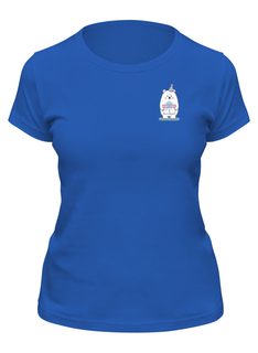 Футболка женская Printio Полярный медведь. синяя 2XL