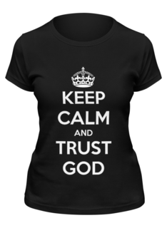 Футболка женская Printio Keep calm черная S