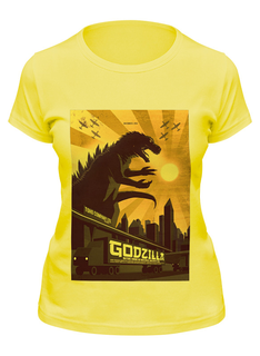 Футболка женская Printio Godzilla yellow желтая 2XL