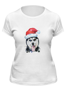 Футболка мужская Printio Хаски белая XL