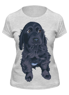 Футболка женская Printio Пёсик серая XL