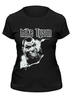 Футболка женская Printio Mike tyson черная 2XL
