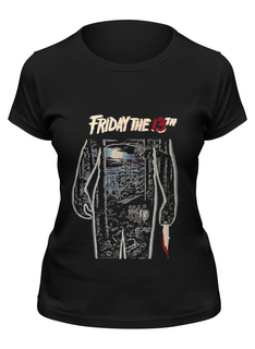 Футболка женская Printio Friday 13 черная M