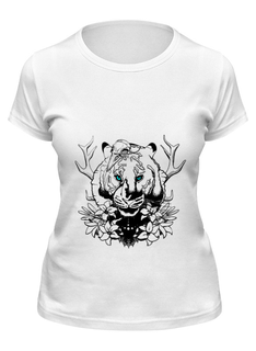 Футболка мужская Printio Тигриный глаз - принт и эскиз татуировки 675641 белая 2XL