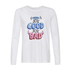 Лонгслив CoolPodarok 50% Good, 50% Bad